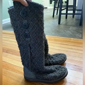 Classic cardi cable knit triple button grey Uggs